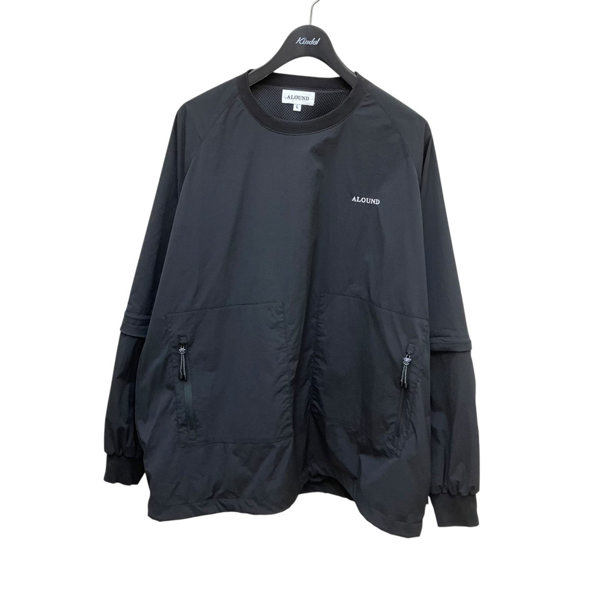 Wide datechable nylon pulloverプルオーバージャケット