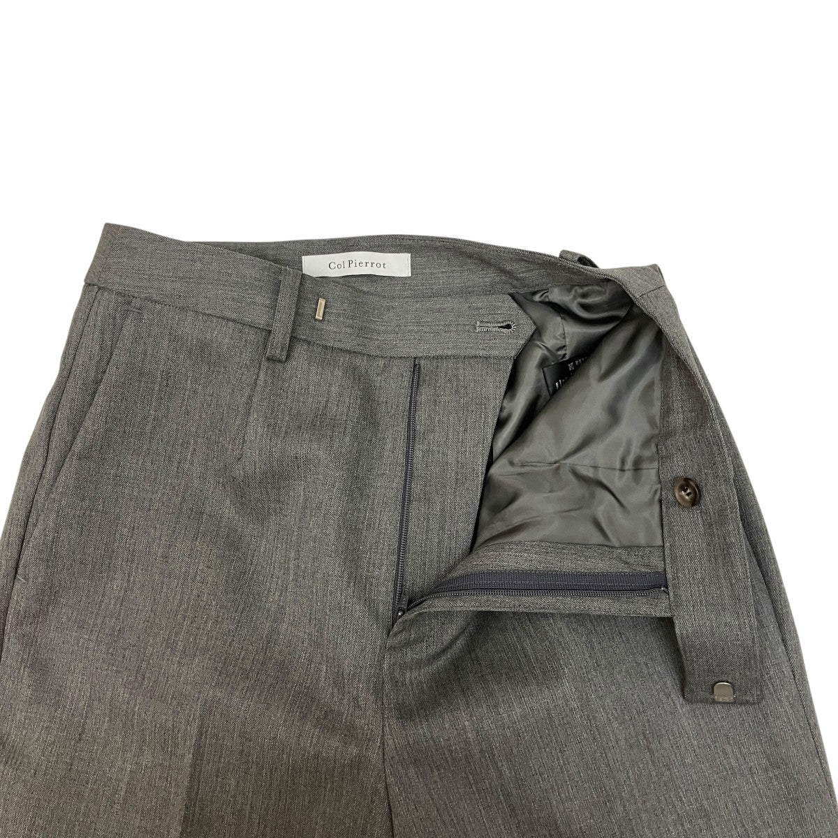 WOOL GABARDINEタイトフレアパンツ24030520204010