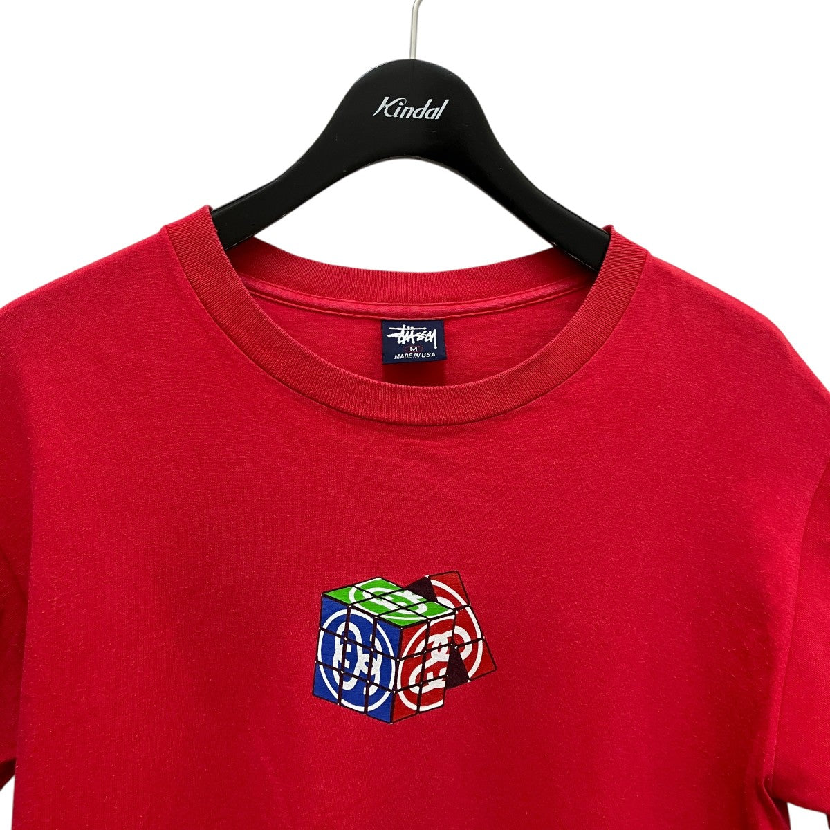 紺タグ OLD ルービックキューブプリントTシャツ