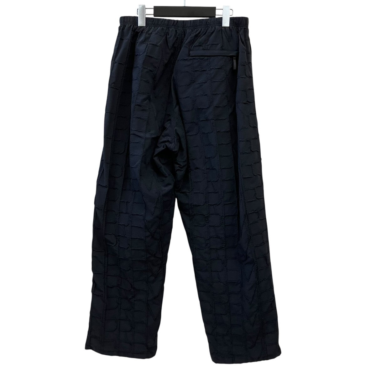 Repeat Stitch Track Pant Black刺繍ナイロントラックパンツ