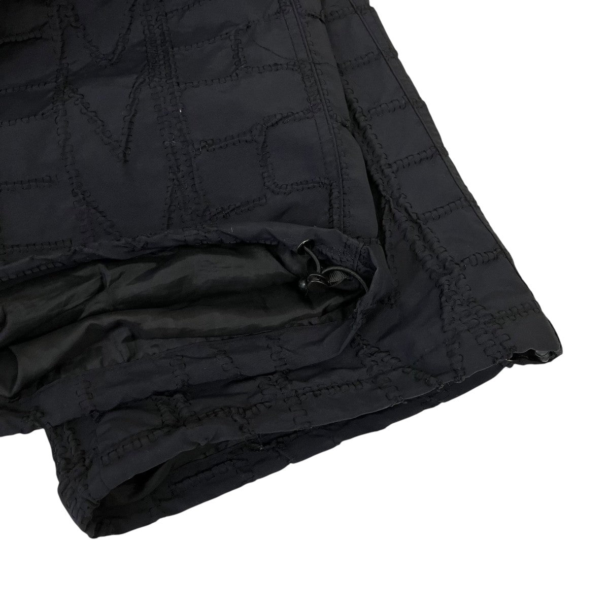 Repeat Stitch Track Pant Black刺繍ナイロントラックパンツ