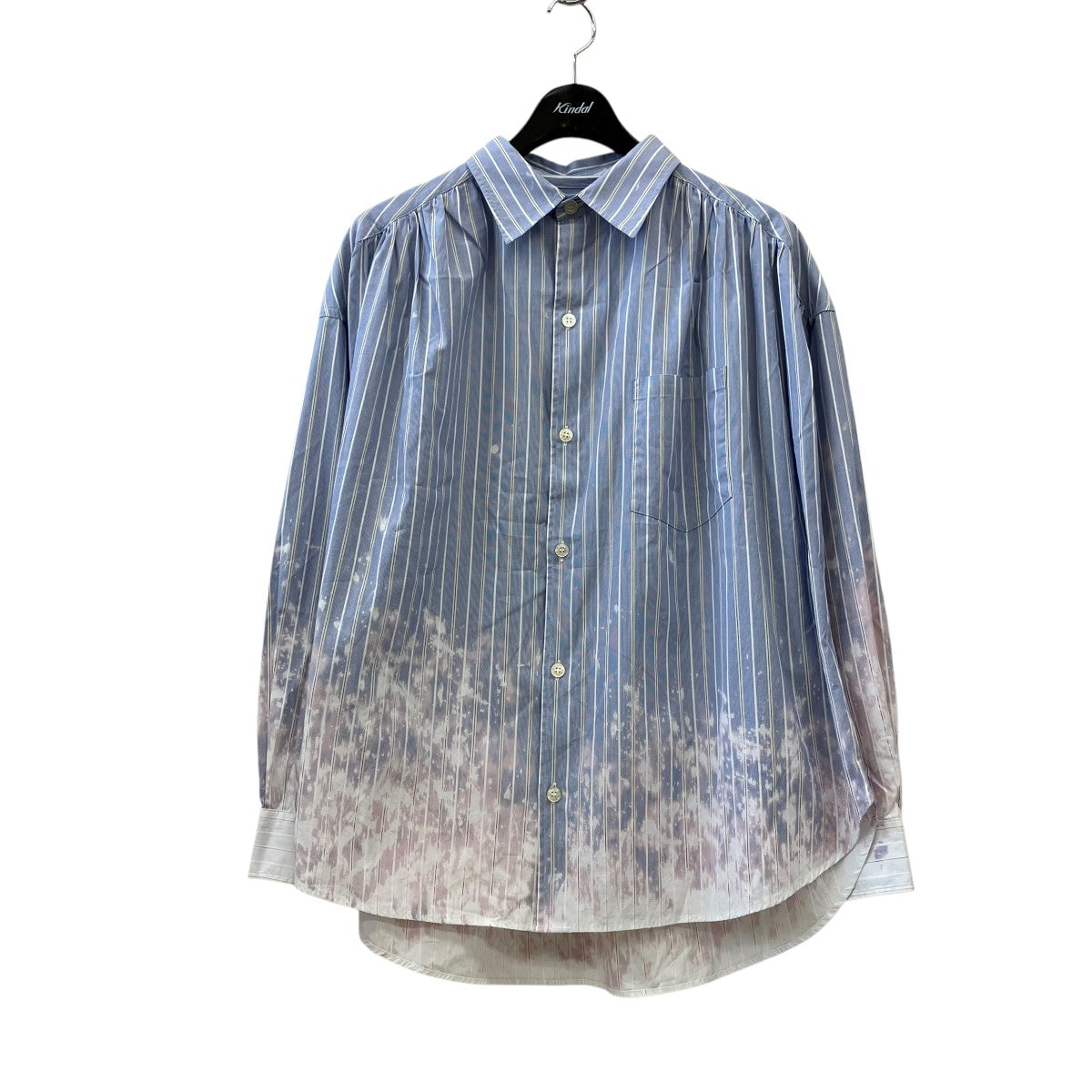 Bleached Stripe L S Shirt 参考上代\47，300ストライプギャザーシャツG14SH059