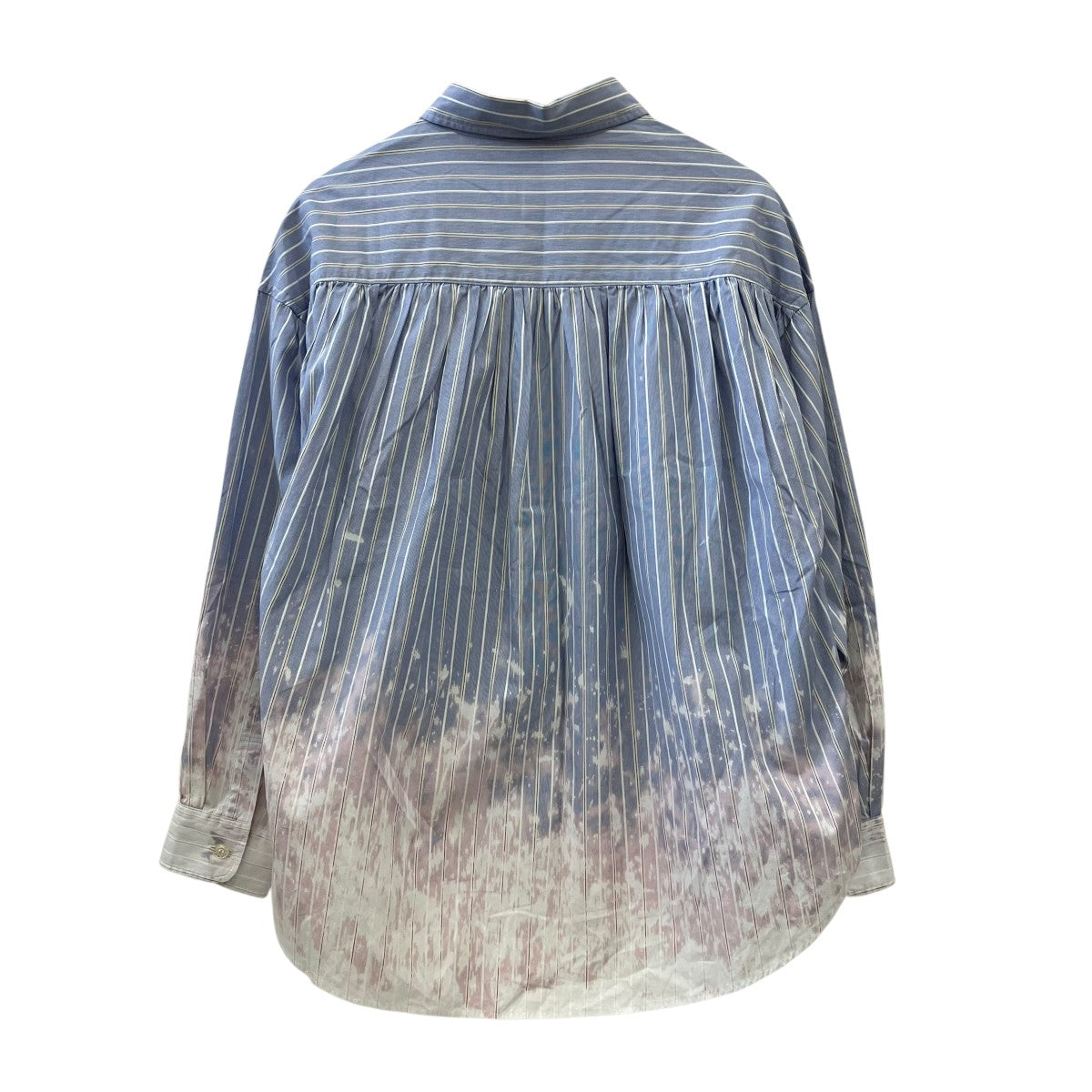 Bleached Stripe L S Shirt 参考上代\47，300ストライプギャザーシャツG14SH059