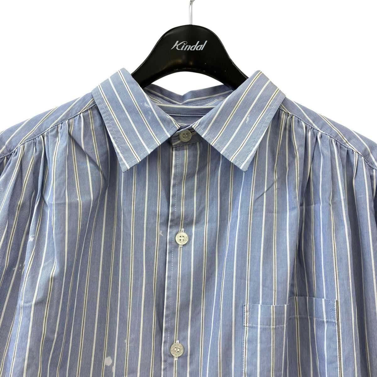 Bleached Stripe L S Shirt 参考上代\47，300ストライプギャザーシャツG14SH059