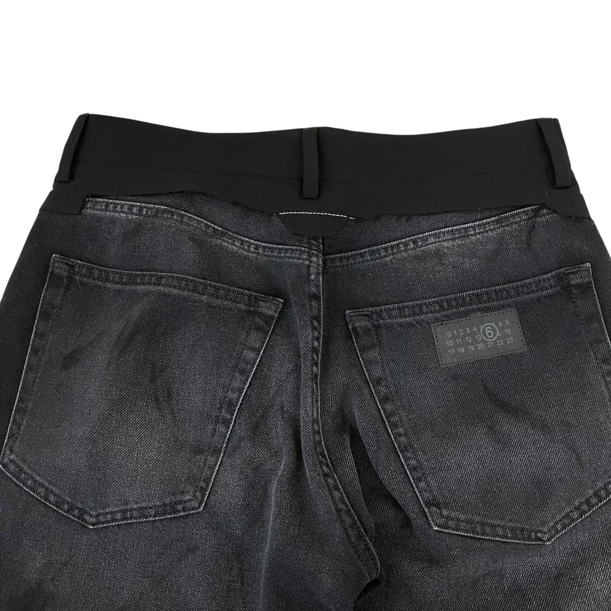 26SSWomen’s Pants 5 Pockets Blackウォッシュ加工ブラックデニムパンツS52LA0270