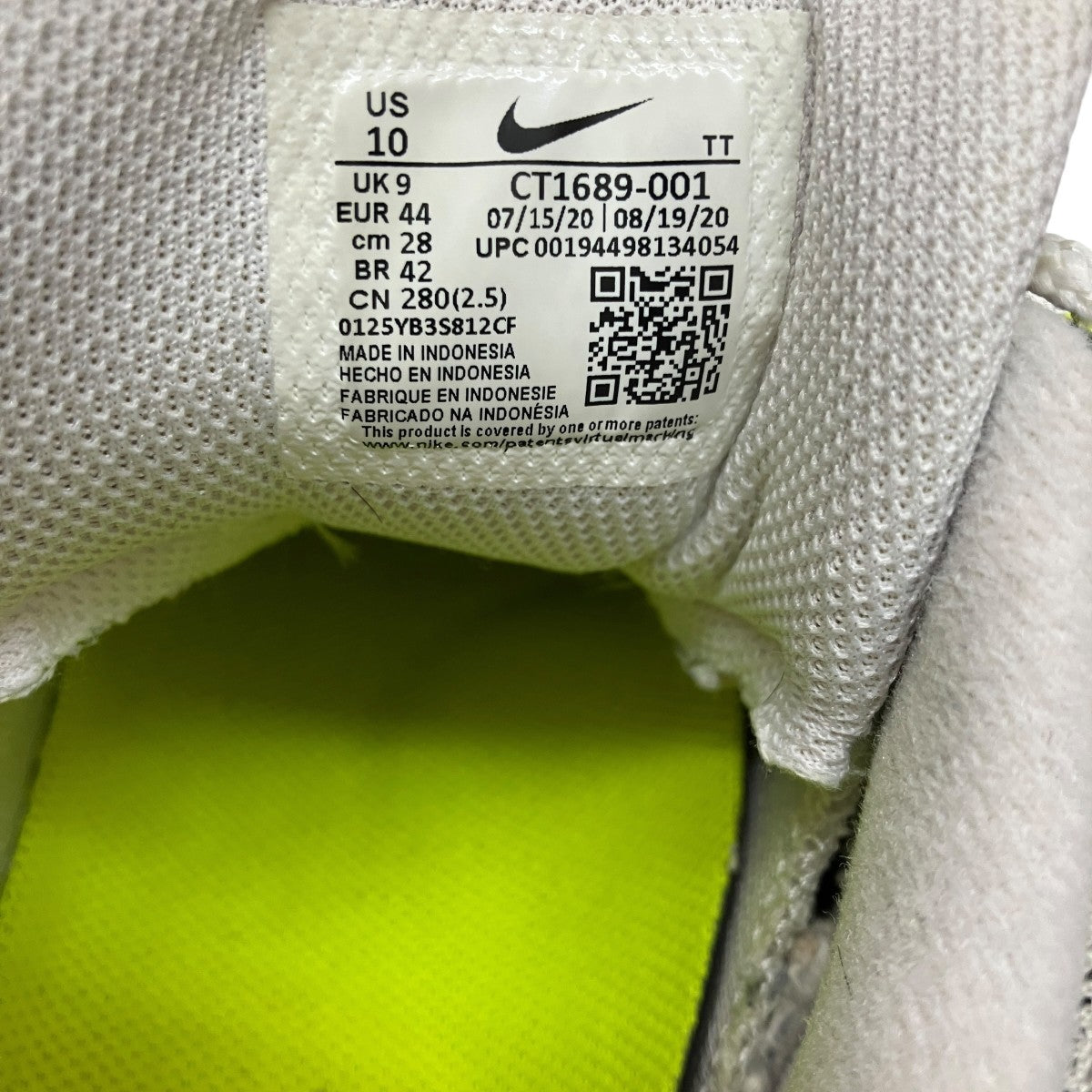 Air Max 95 OG Neon YellowローカットスニーカーCT1689-001