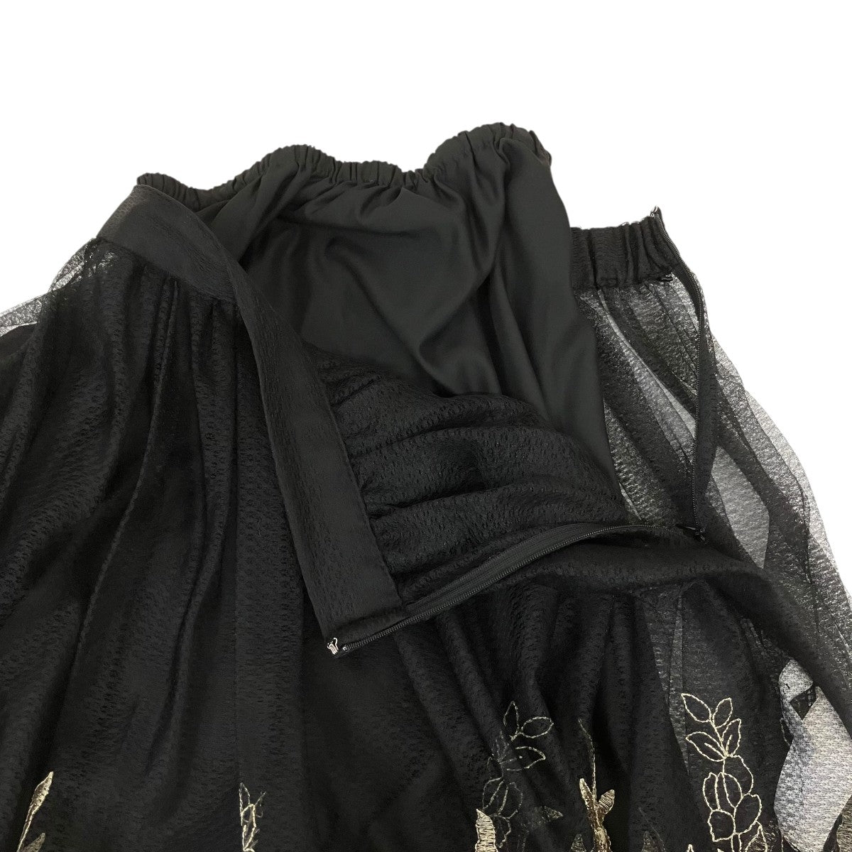 LULA TULLE EMBROIDERY SKIRTチュールスカート01120930080