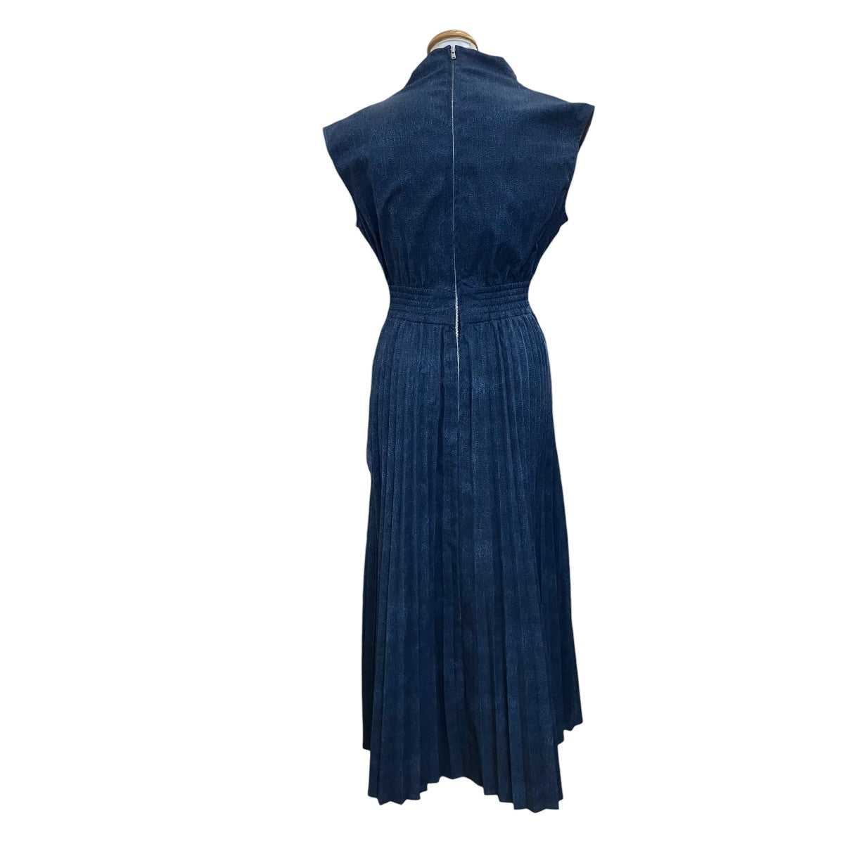 AMERI(アメリ) DENIM LIKE PLEATS DRESSノースリーブワンピース