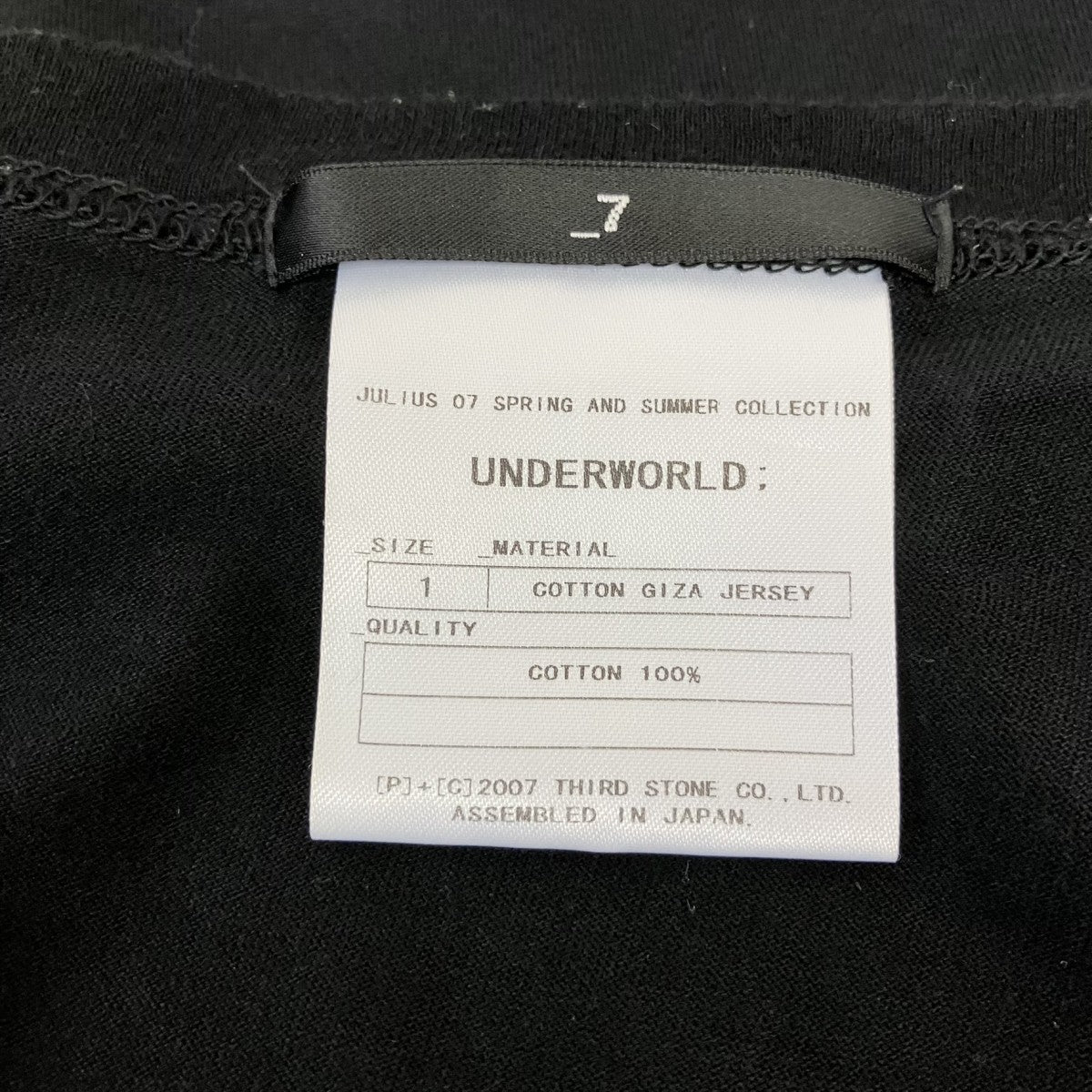 07SSUNDERNDWORLD ArchiveスカルプリントTシャツ