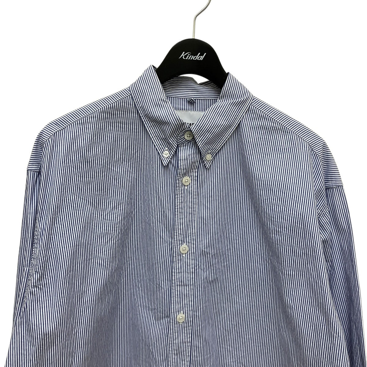 BROADCLOTH．TEXTILE．PROTECTストライプ長袖シャツ