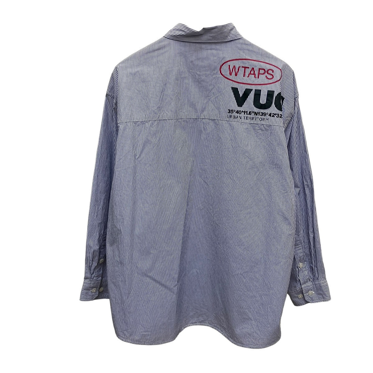BROADCLOTH．TEXTILE．PROTECTストライプ長袖シャツ
