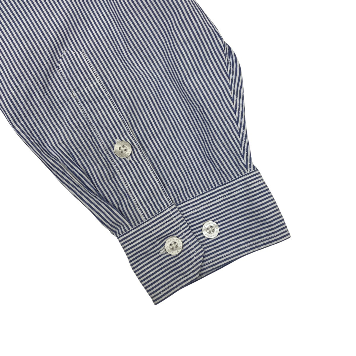 BROADCLOTH．TEXTILE．PROTECTストライプ長袖シャツ