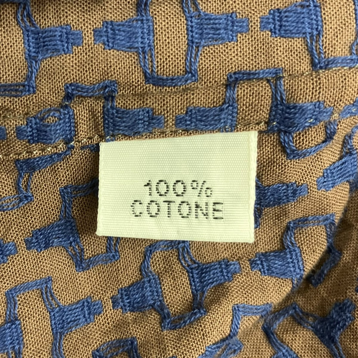 刺繍総柄半袖シャツ