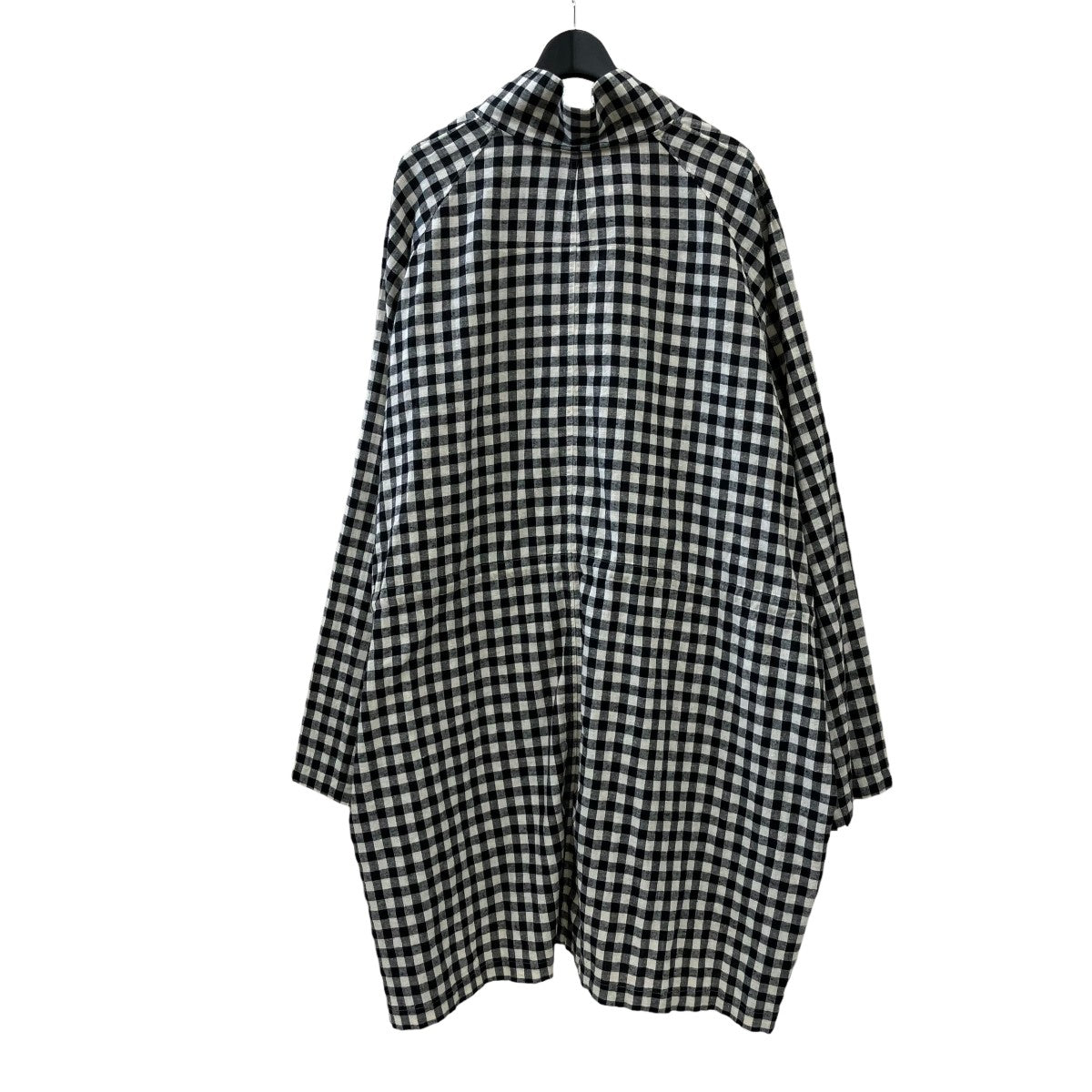 チェックハーフジップリネン混プルオーバーブラウスFR0109P0