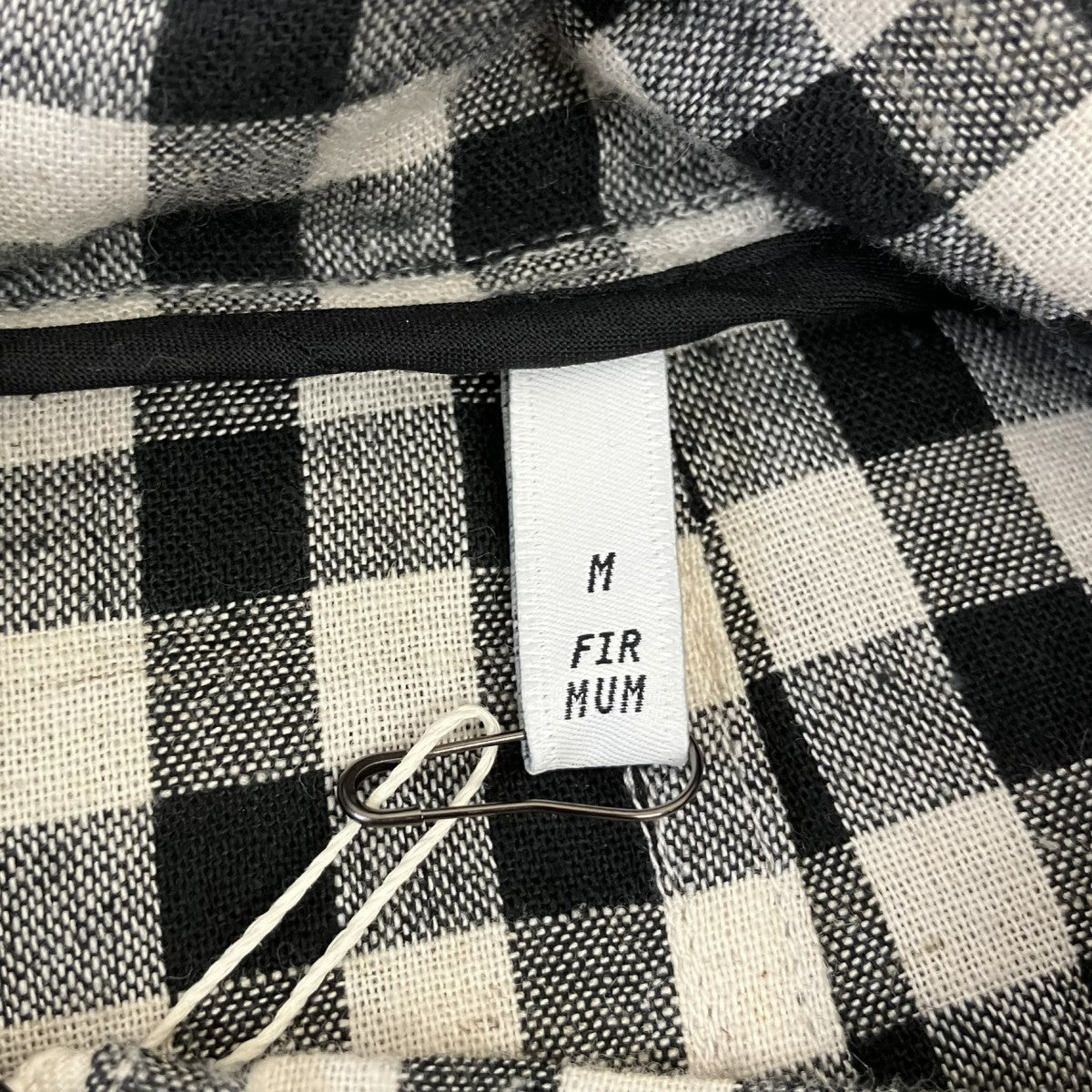 チェックハーフジップリネン混プルオーバーブラウスFR0109P0
