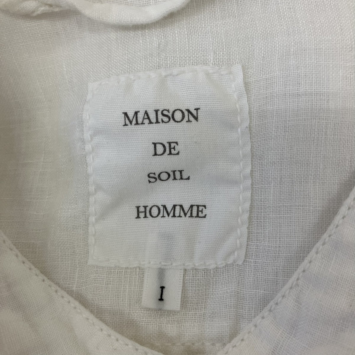 maison de soil homme リネンシャツ 古着・中古-5枚目のアイテム画像