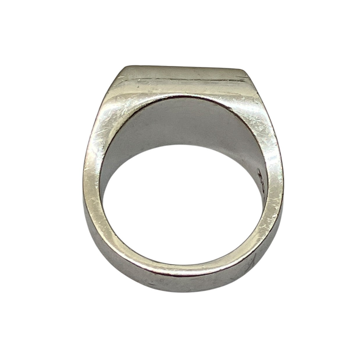 XOLO JEWELRY Signet Ring with Gray ＆ Gold Flowerシルバーリング 古着・中古-3枚目のアイテム画像
