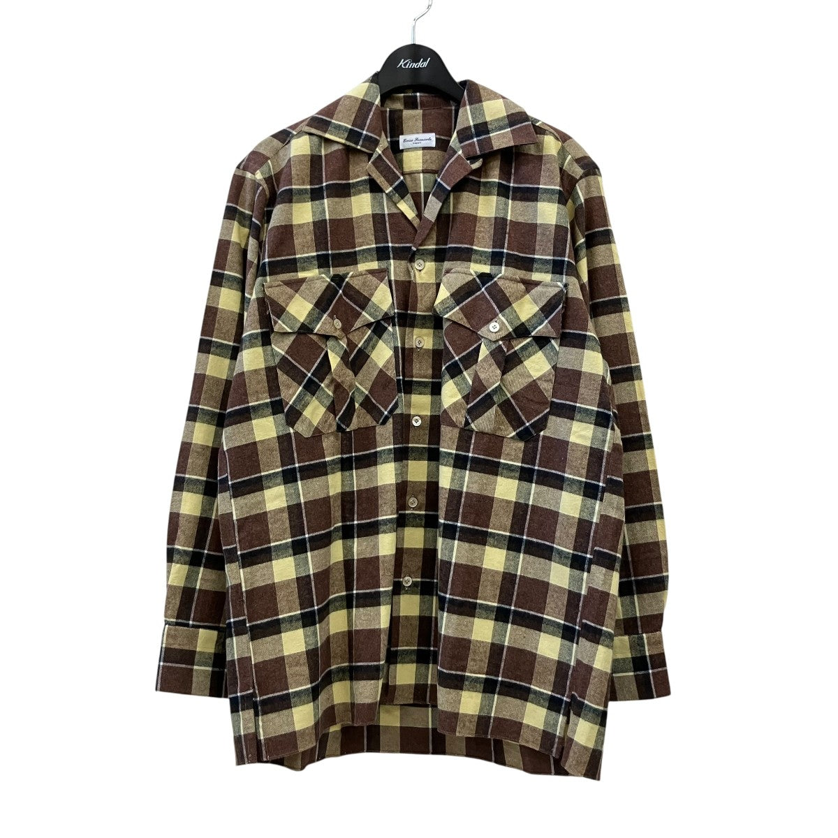 Errico Formicola チェックシャツCESARE 古着・中古-1枚目のアイテム画像