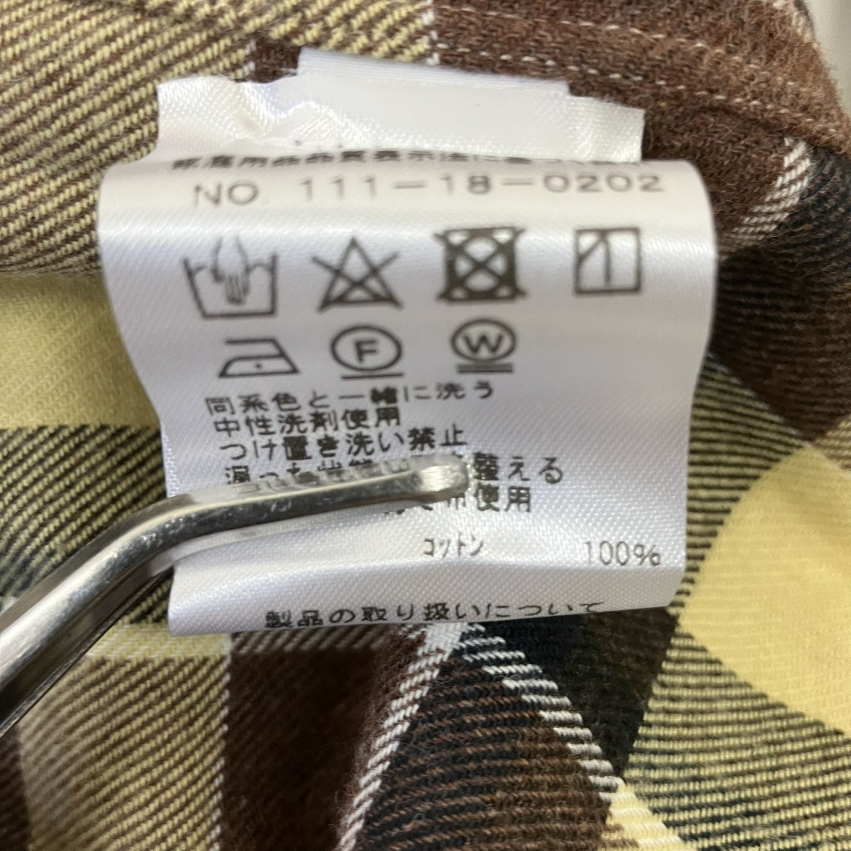 Errico Formicola チェックシャツCESARE 古着・中古-6枚目のアイテム画像