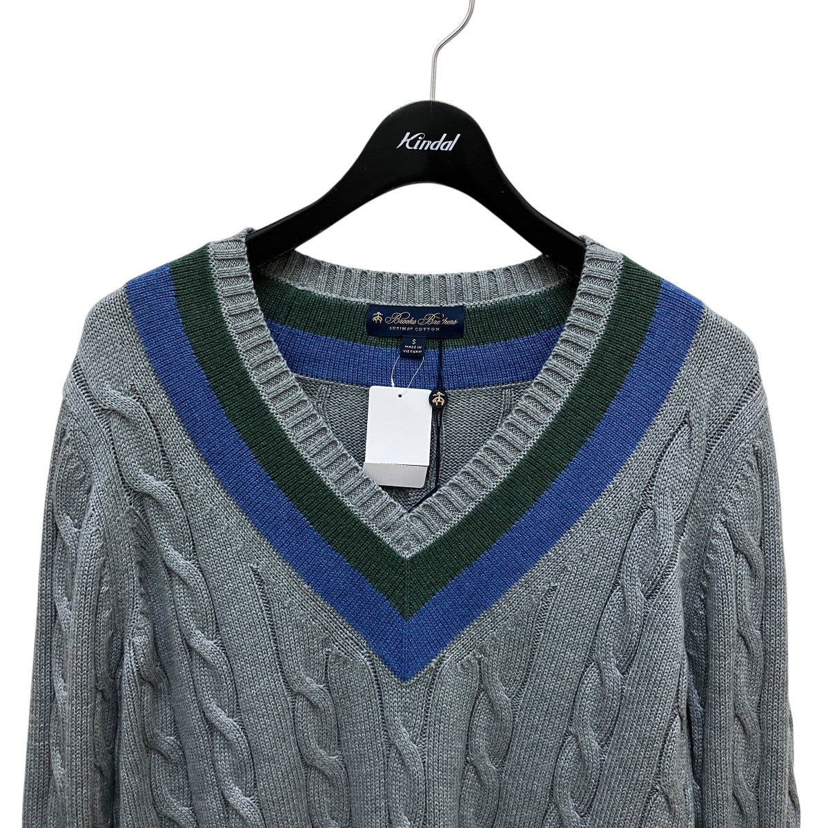 BROOKS BROTHERS Vネックニット 古着・中古-2枚目のアイテム画像