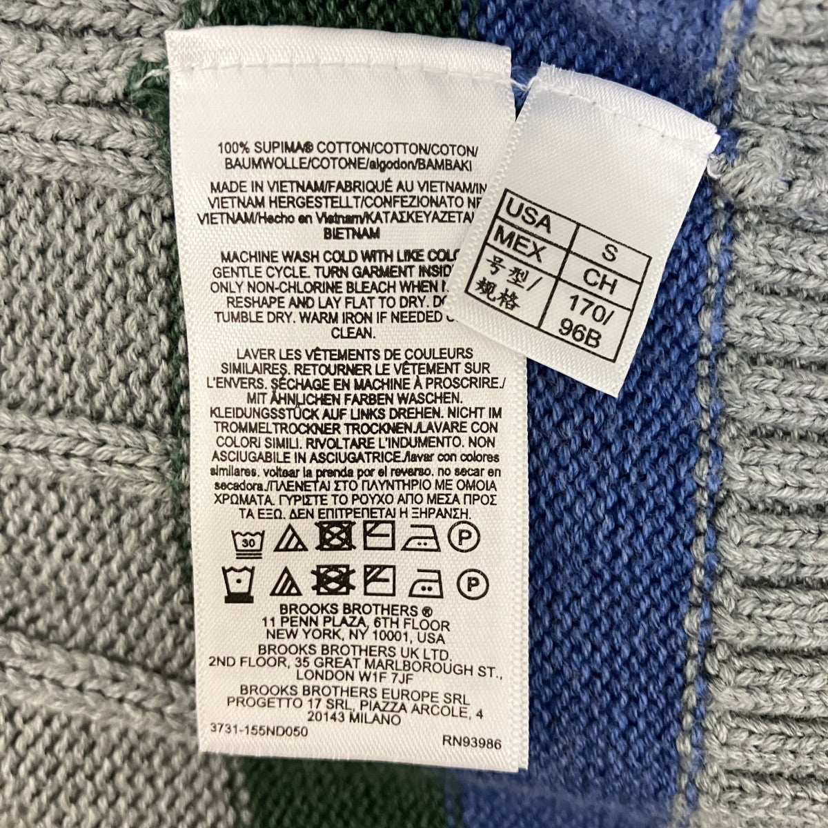 BROOKS BROTHERS Vネックニット 古着・中古-6枚目のアイテム画像