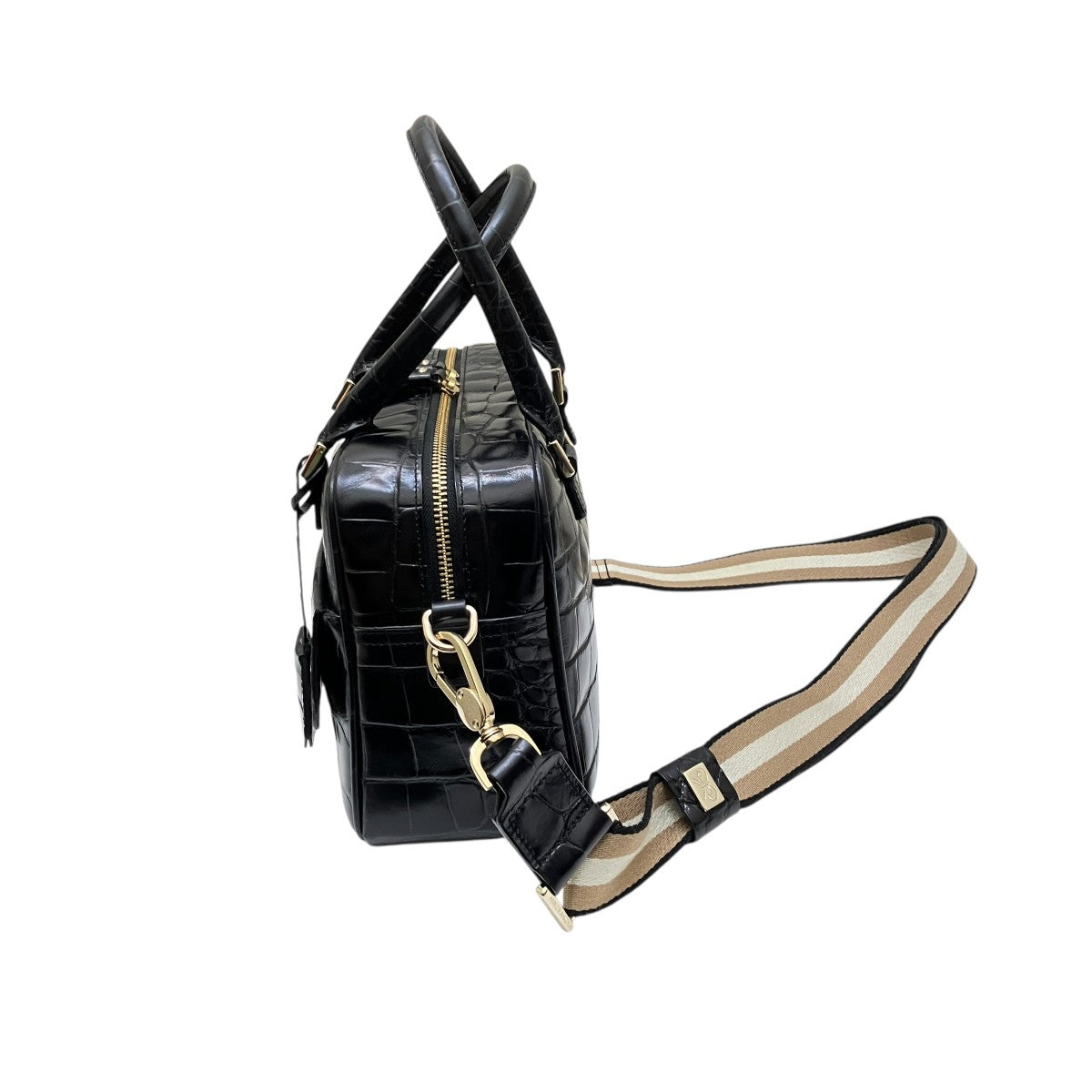 Carker クロコ型押し2WAYトートバッグ ショルダー付