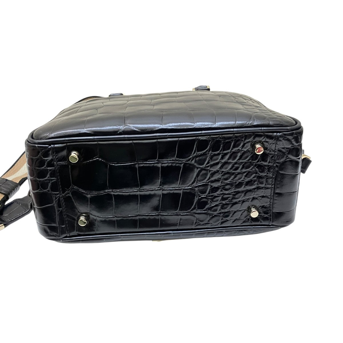 Carker クロコ型押し2WAYトートバッグ ショルダー付
