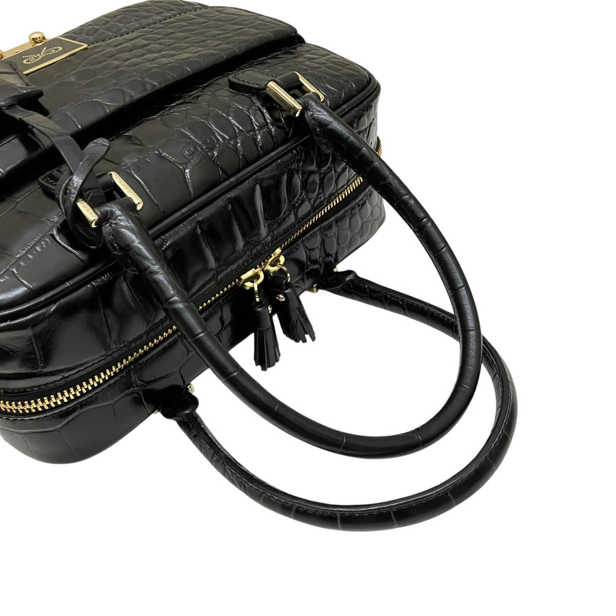 Carker クロコ型押し2WAYトートバッグ ショルダー付