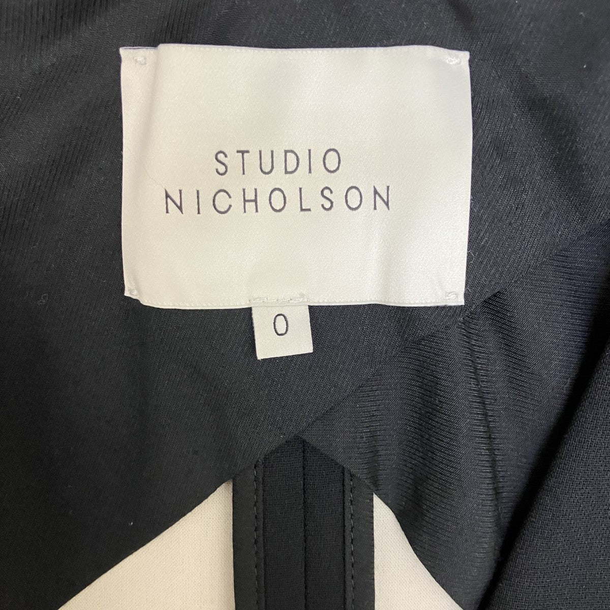 STUDIO NICHOLSON Joyce jacketノーカラージャケット52-10-442007 古着・中古-6枚目のアイテム画像