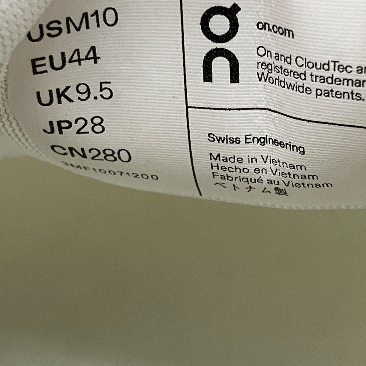 On ON CLOUD 6スニーカー3MF10071200 古着・中古-6枚目のアイテム画像