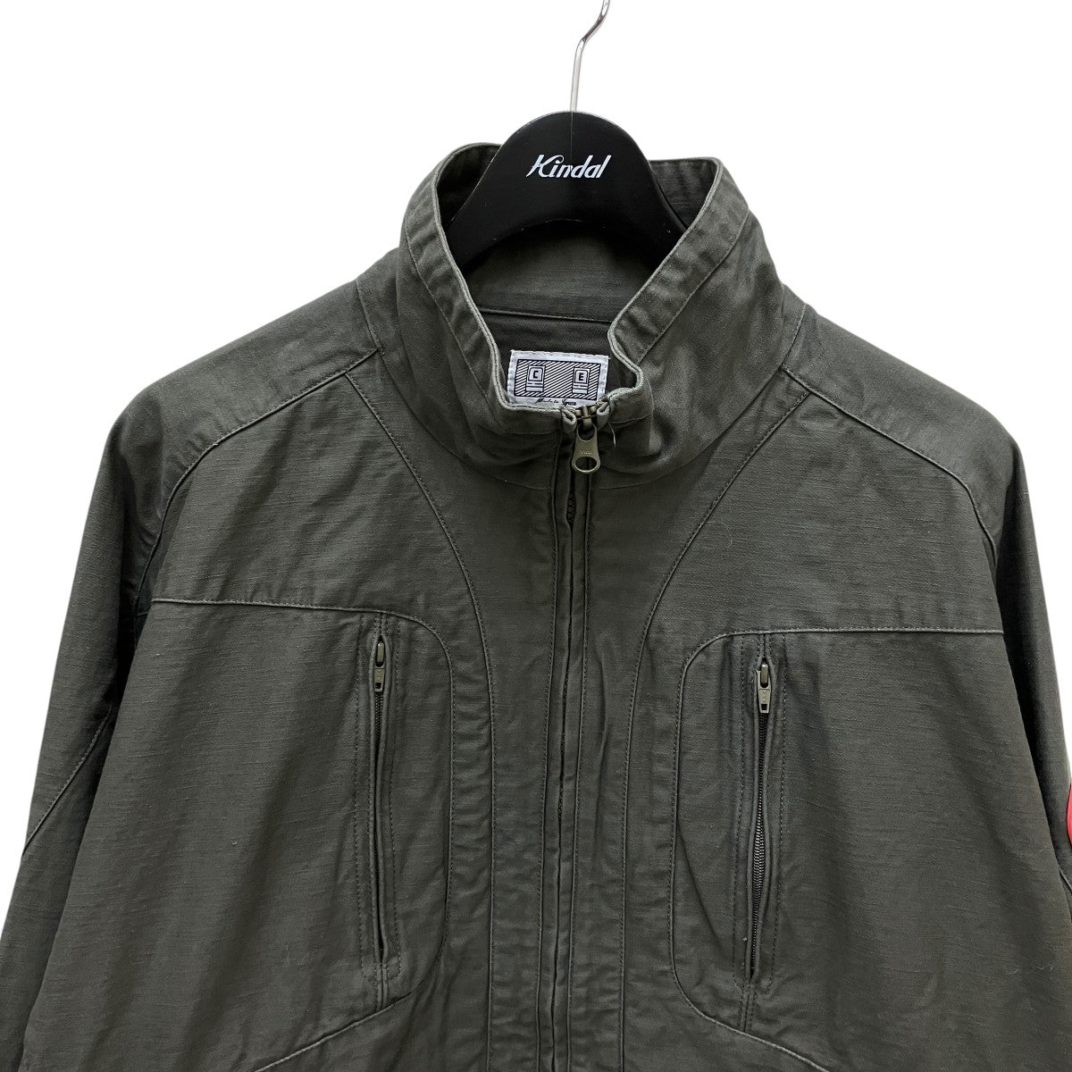 COTTON ACTIVE ZIP JACKETウォッシュ加工スタンドカラージャケットCES25JK13