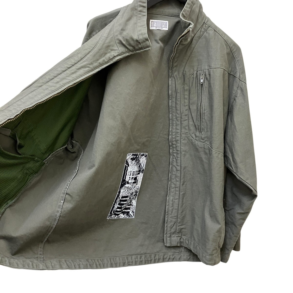 COTTON ACTIVE ZIP JACKETウォッシュ加工スタンドカラージャケットCES25JK13