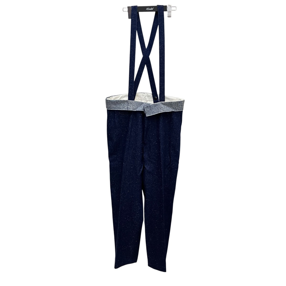 22AWSUSPENDER SLACKS DENIMシルクデニムサスペンダーパンツMID22AW-PT01A