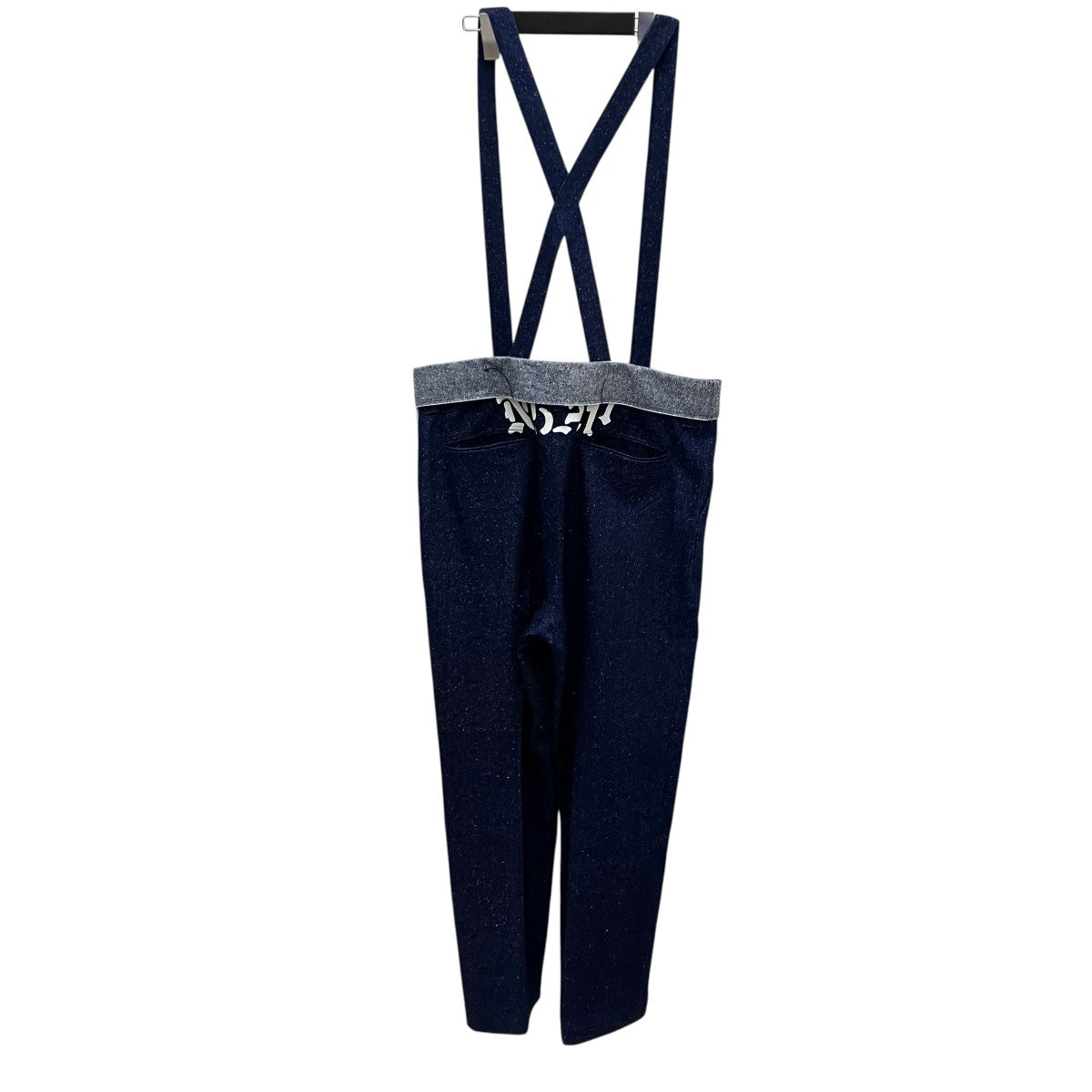 22AWSUSPENDER SLACKS DENIMシルクデニムサスペンダーパンツMID22AW-PT01A