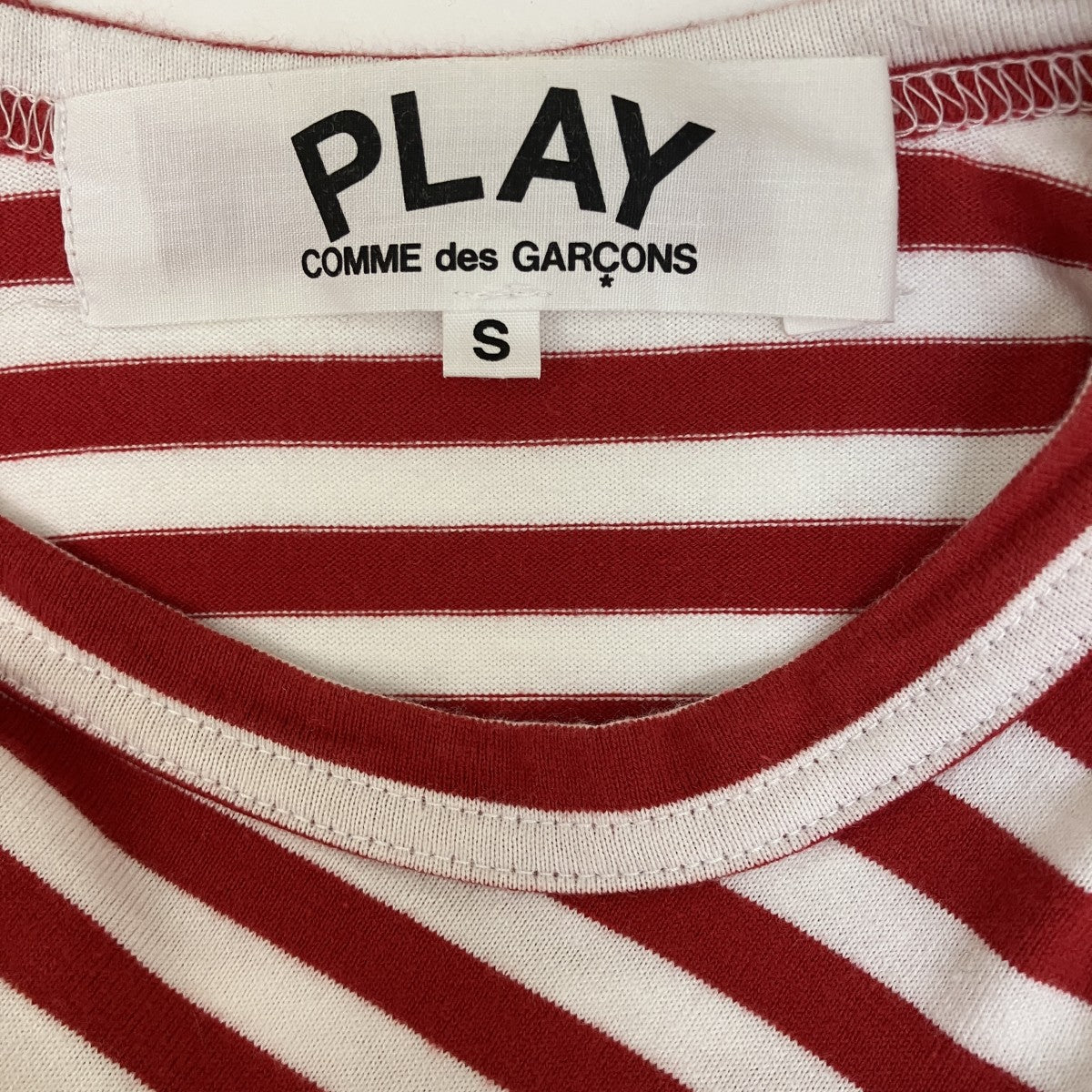PLAY COMME des GARCONS AD2015ボーダーカットソーAZ-T164 古着・中古-5枚目のアイテム画像
