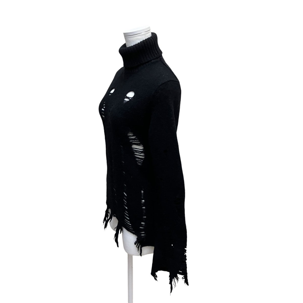 JUNYA WATANABE ダメージ加工ハイネックニット 古着・中古-3枚目のアイテム画像