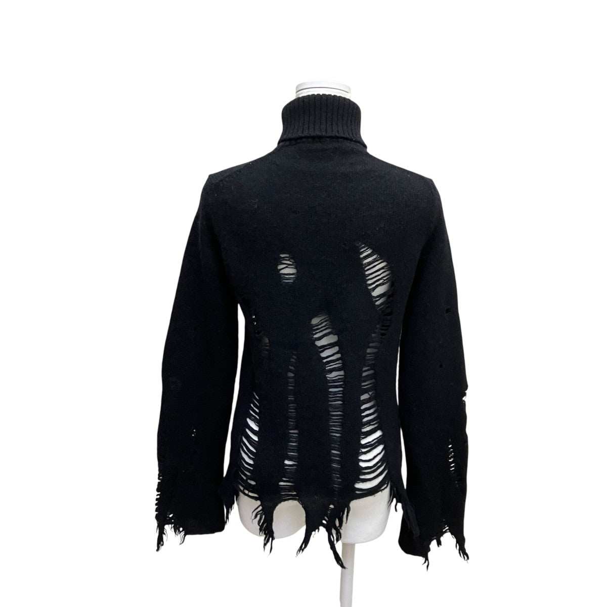 JUNYA WATANABE ダメージ加工ハイネックニット 古着・中古-4枚目のアイテム画像
