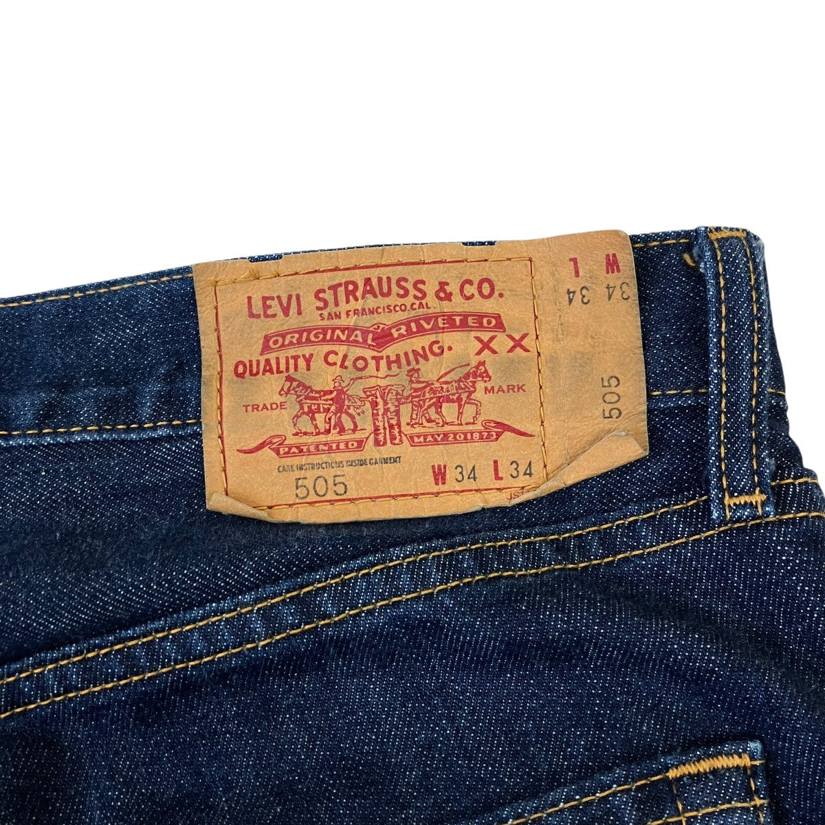 00’s 505 刻印359 パッチCARE表記デニムパンツ00505-0052