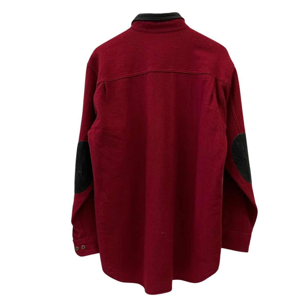 90s vintage USA製エルボーパッチウールシャツ