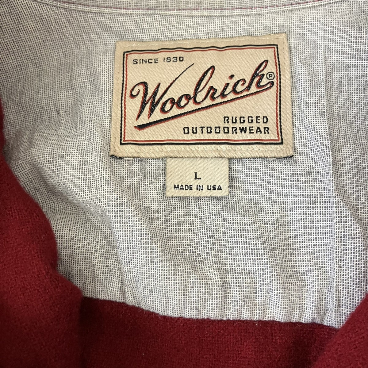 90s vintage USA製エルボーパッチウールシャツ