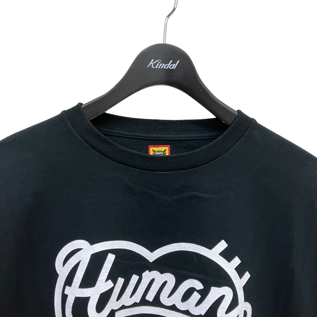 HEART L S T-SHIRT  Blackロングスリーブカットソー