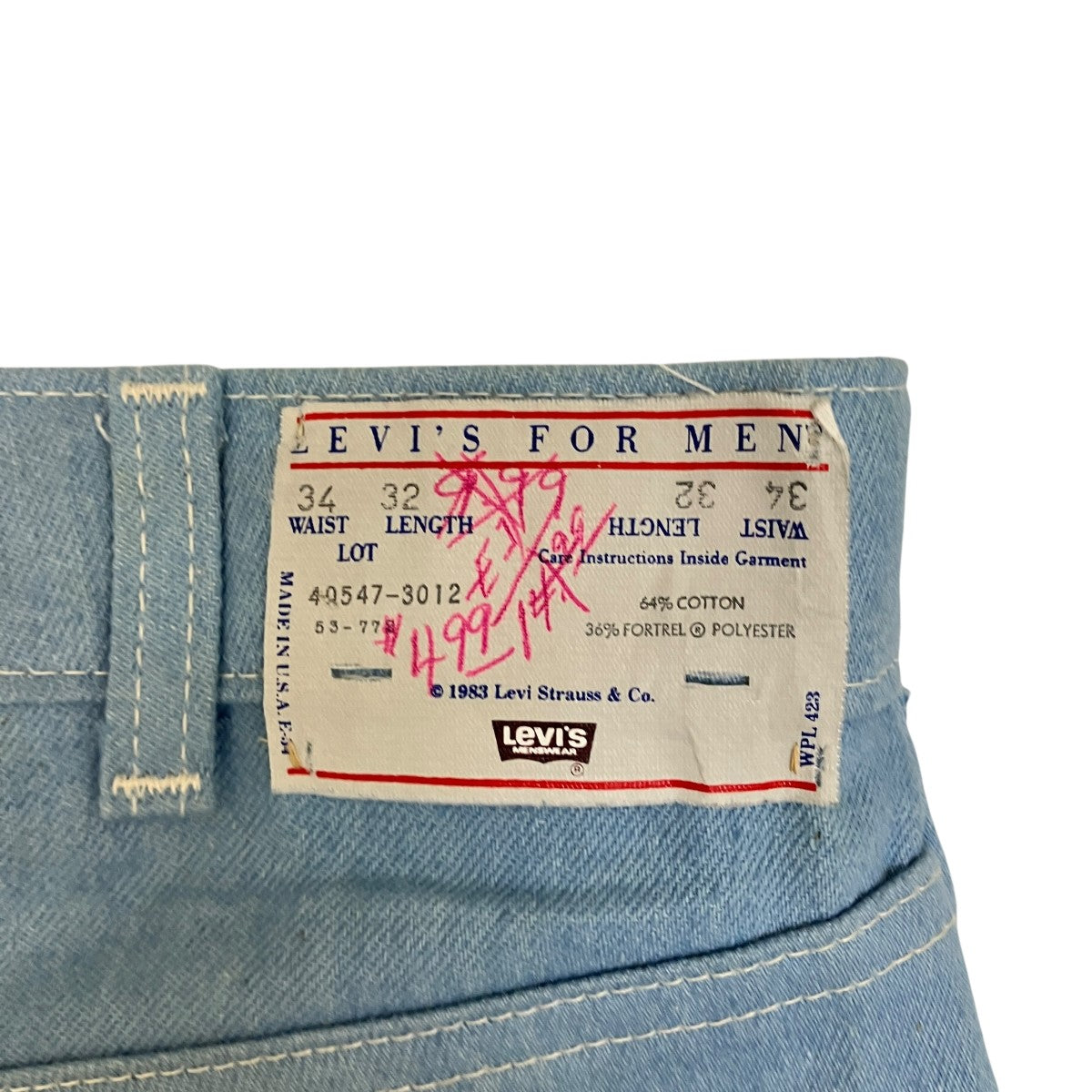 70-80’s VINTAGE 42TALONデニムパンツ40547-3012