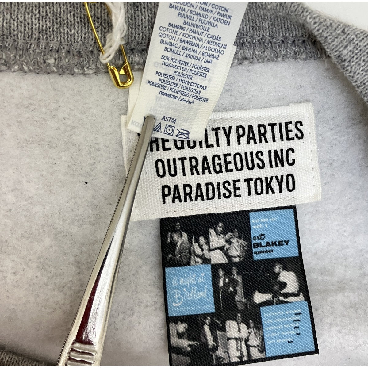 WACKO MARIA BLUE NOTE CREW NECK SWEAT SHIRT -TYPE 1-クルーネックスウェット 古着・中古-6枚目のアイテム画像