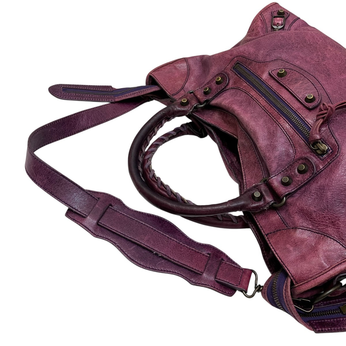 BALENCIAGA 2WAYハンドバッグ ショルダー付 古着・中古-6枚目のアイテム画像