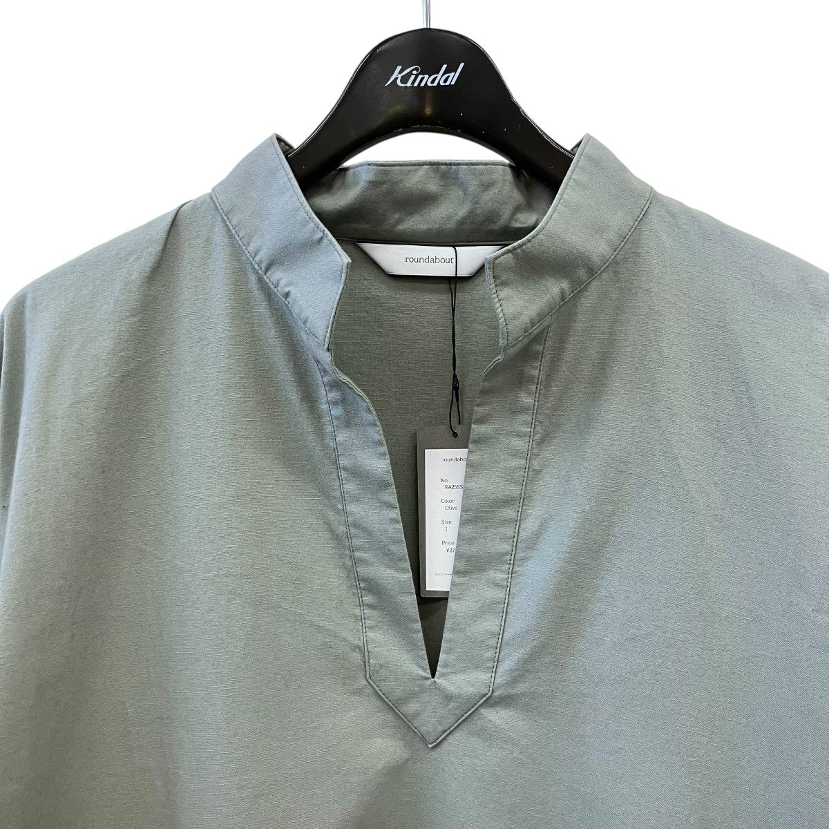 スタンドカラー長袖シャツRA25SS-BL01
