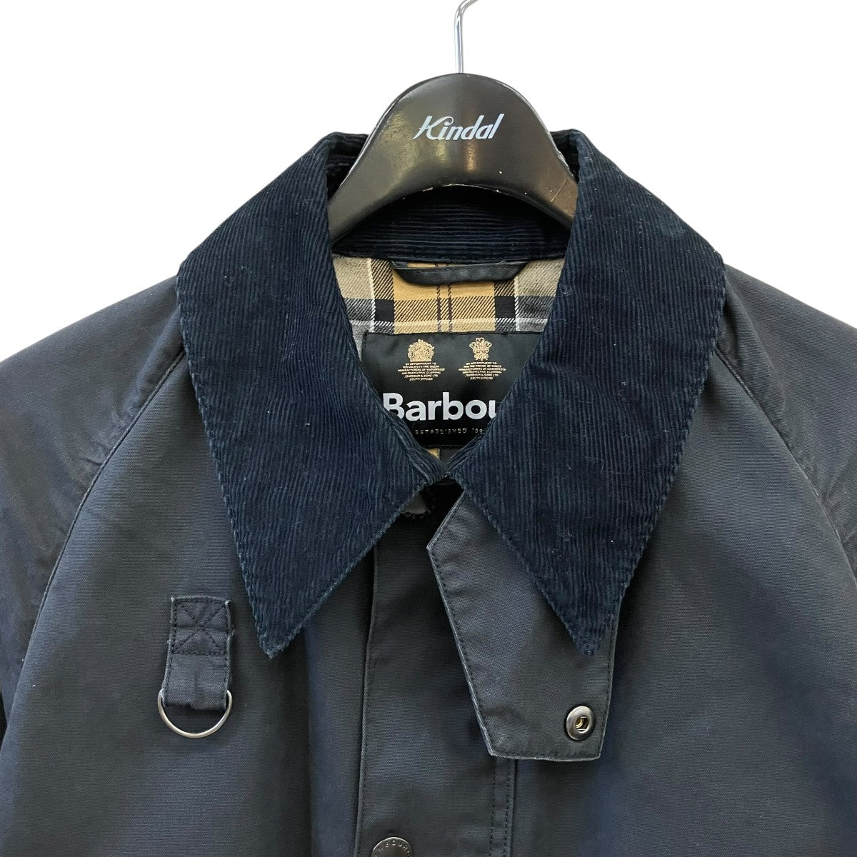 Barbour 24SSダック コットン ショートレングス ブルゾン241MCA0967 古着・中古-3枚目のアイテム画像