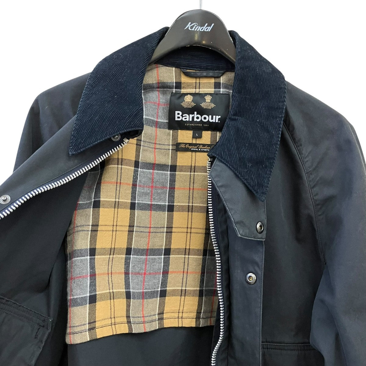 Barbour 24SSダック コットン ショートレングス ブルゾン241MCA0967 古着・中古-4枚目のアイテム画像