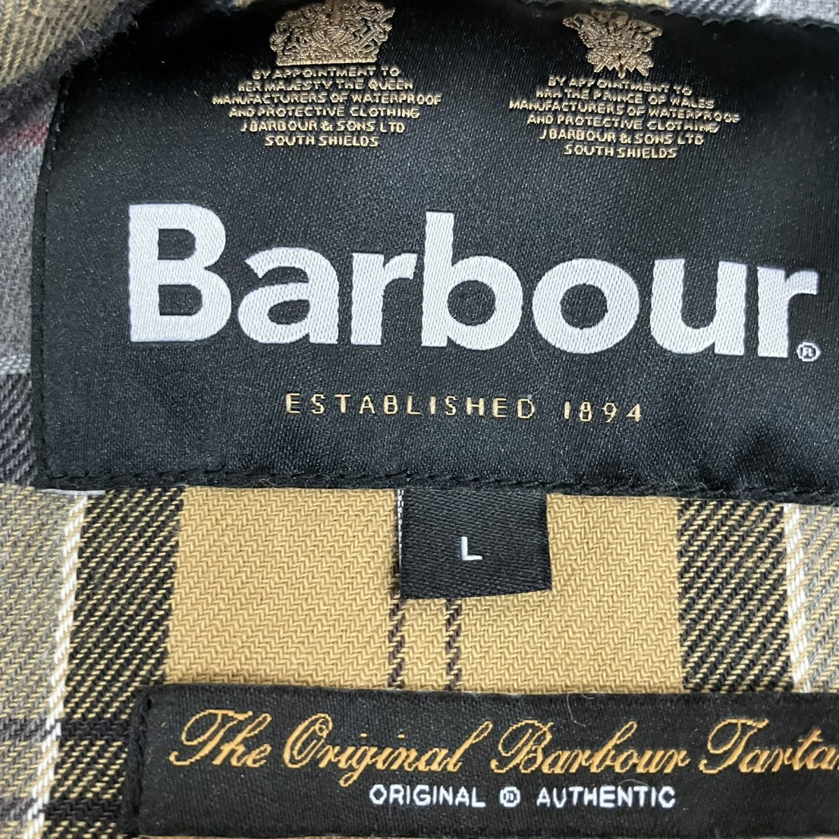 Barbour 24SSダック コットン ショートレングス ブルゾン241MCA0967 古着・中古-6枚目のアイテム画像