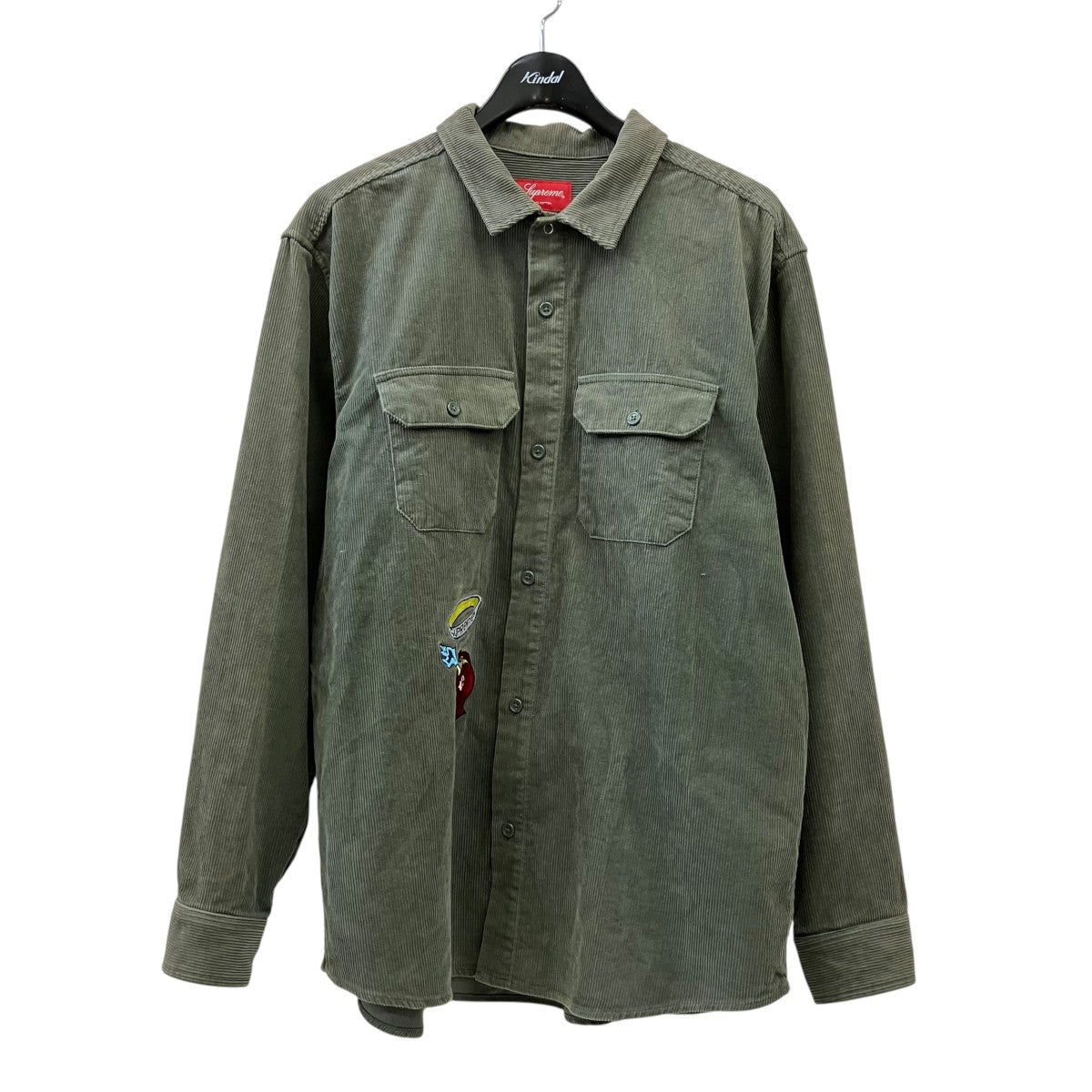 21AWGonz Corduroy Work Shirt Dusty Greenコーデュロイシャツ