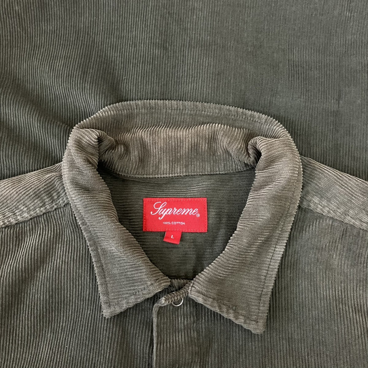 21AWGonz Corduroy Work Shirt Dusty Greenコーデュロイシャツ